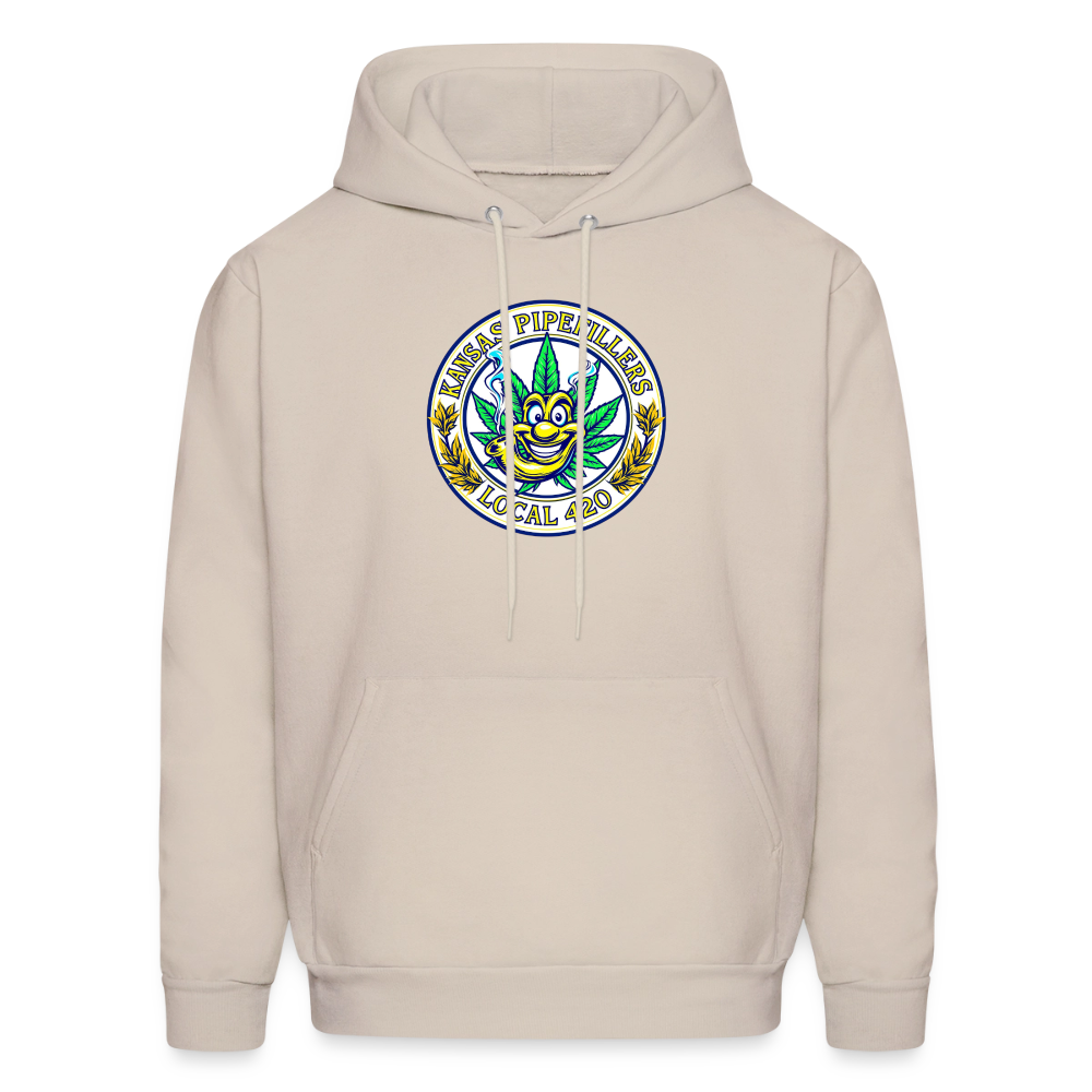 KANSAS PIPEFILLERS LOCAL 420 Men's Hoodie - Sand