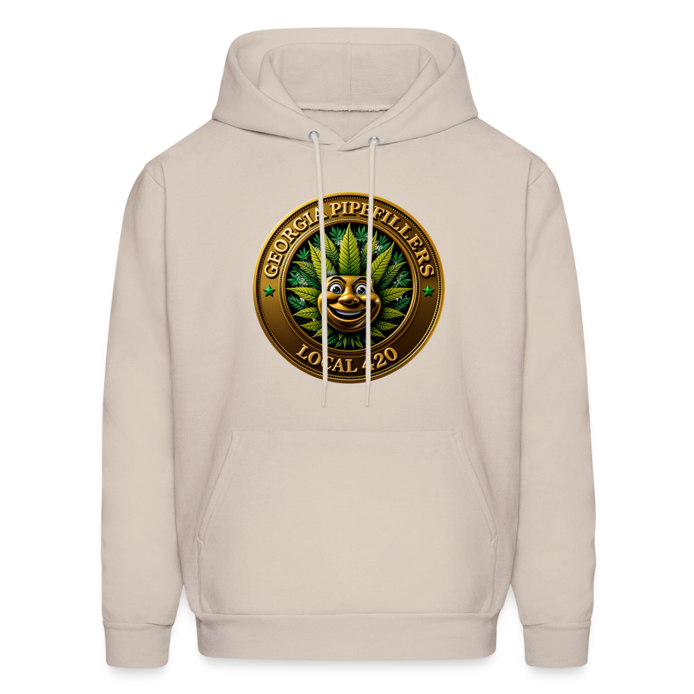 GEORGIA PIPEFILLERS LOCAL 420 Men's Hoodie - Sand