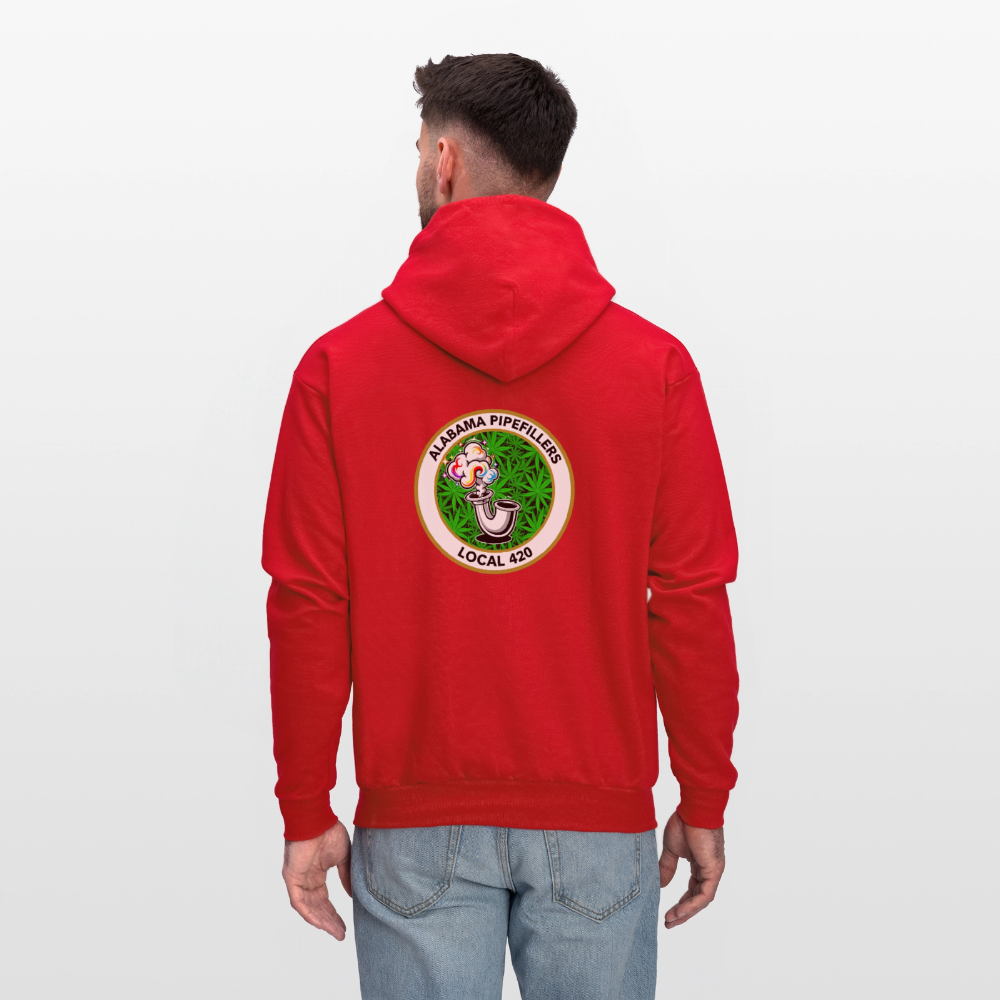 ALABAMA PIPEFILLERS LOCAL 420 F/B EM-BLEMS Men's Hoodie - red