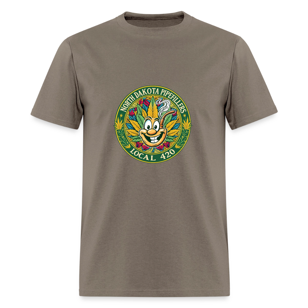 NORTH DAKOTA PIPEFILLERS LOCAL 420 Men's T-Shirt - safari