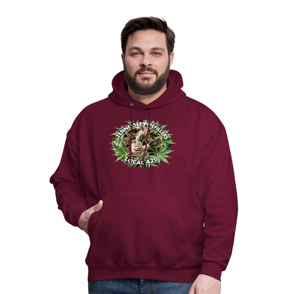 TENNESSEE PIPEFILLERS LOCAL 420 Men's  Hoodie - burgundy