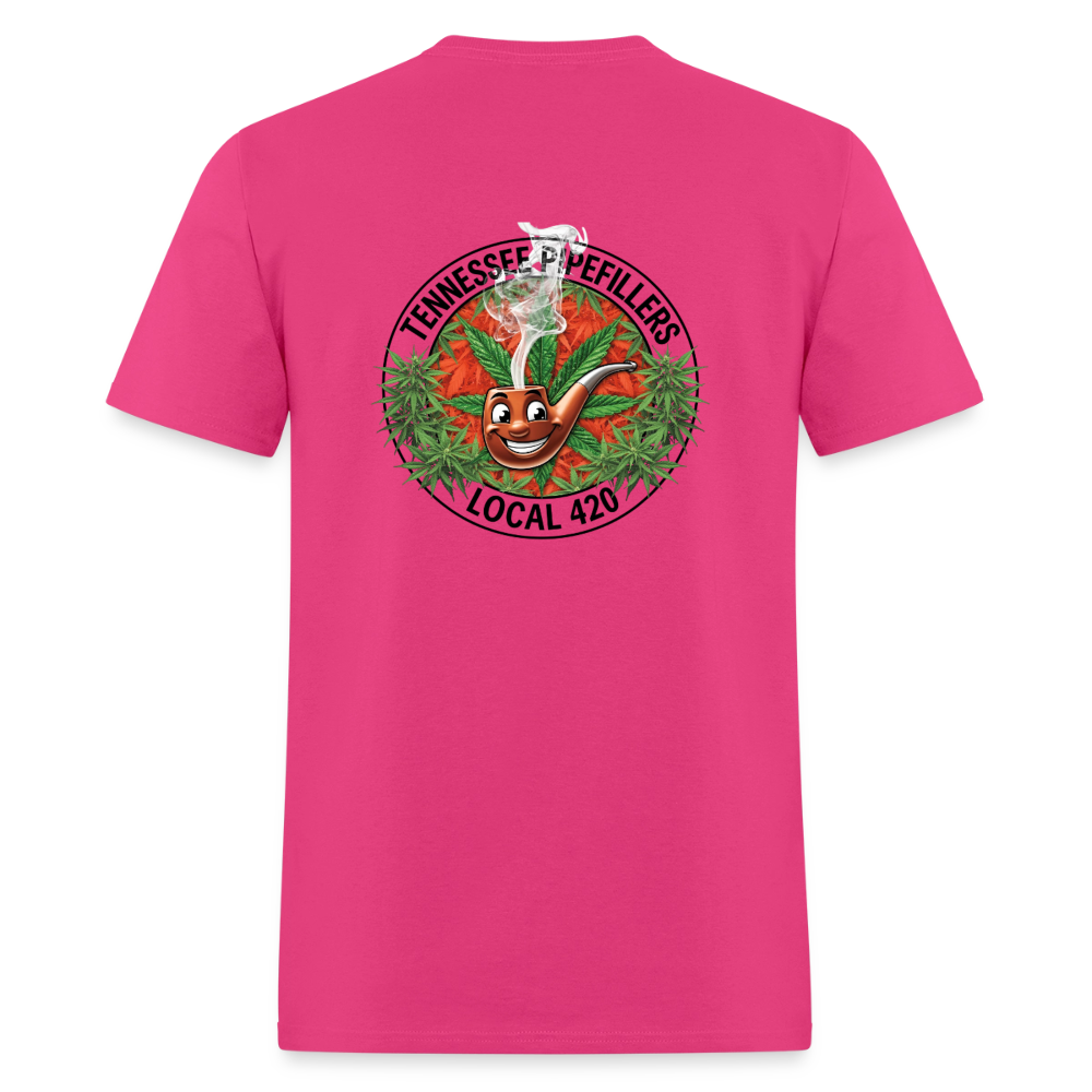 TENNESSEE PIPEFILLERS LOCAL 420 Men's T-Shirt - fuchsia