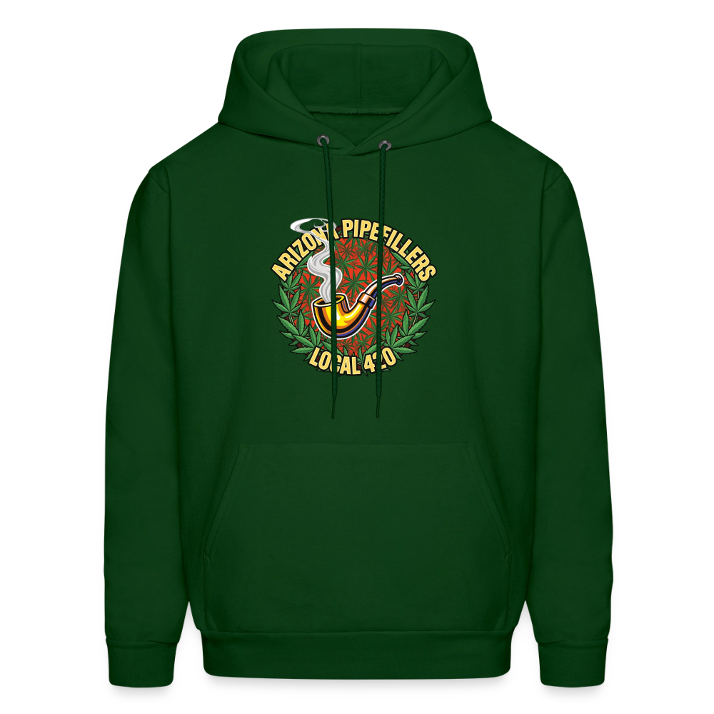 ARIZONA PIPEFILLERS LOCAL 420 F/B DESIGN Men's Hoodie - forest green