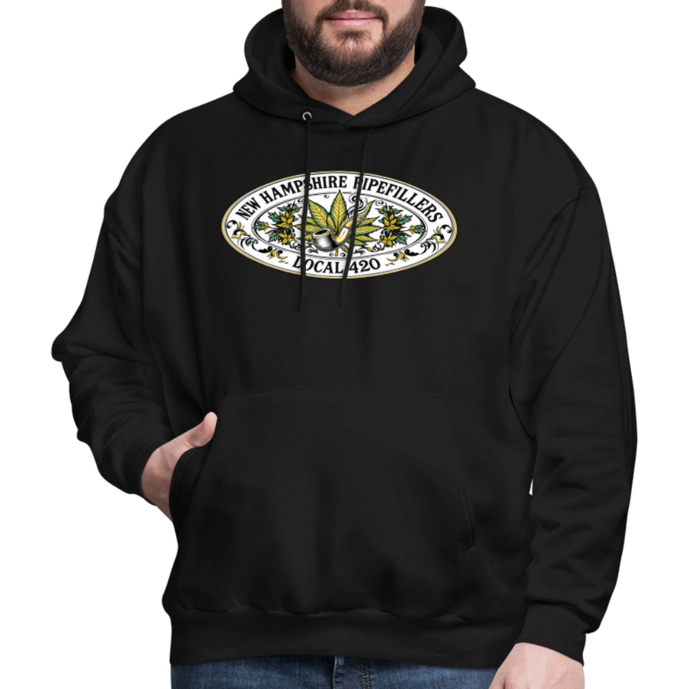NEW HAMPSHIRE PIPEFILLERS LOCAL 420 Men's Hoodie - black