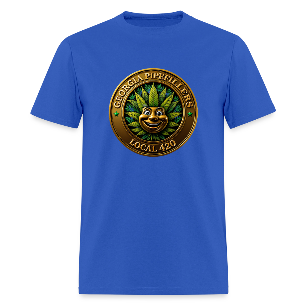 GEORGIA PIPEFILLERS LOCAL 420 Men's T-Shirt - royal blue