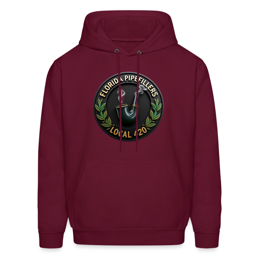 FLORIDA PIPEFILLERS LOCAL 420 Men's Hoodie - burgundy
