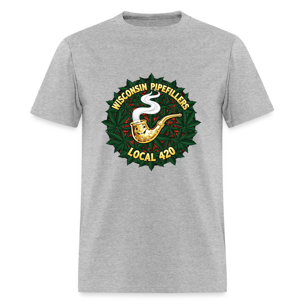 WISCONSIN PIPEFILLERS LOCAL 420 Men's T-Shirt - heather gray