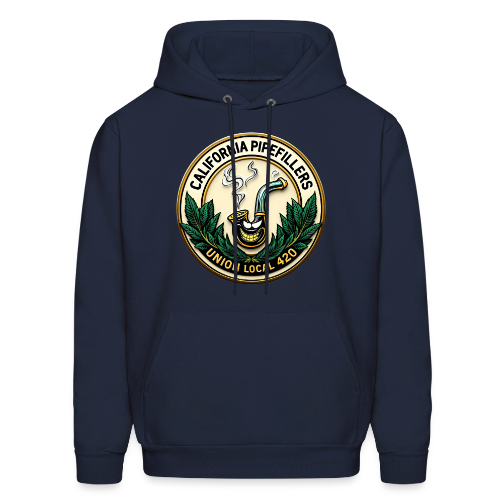 CALIFORNIA PIPEFILLERS UNION LOCAL 420 Men's Hoodie - navy