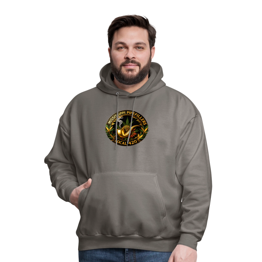 MISSISSIPPI PIPEFILLERS LOCAL 420 Men's Hoodie - asphalt gray
