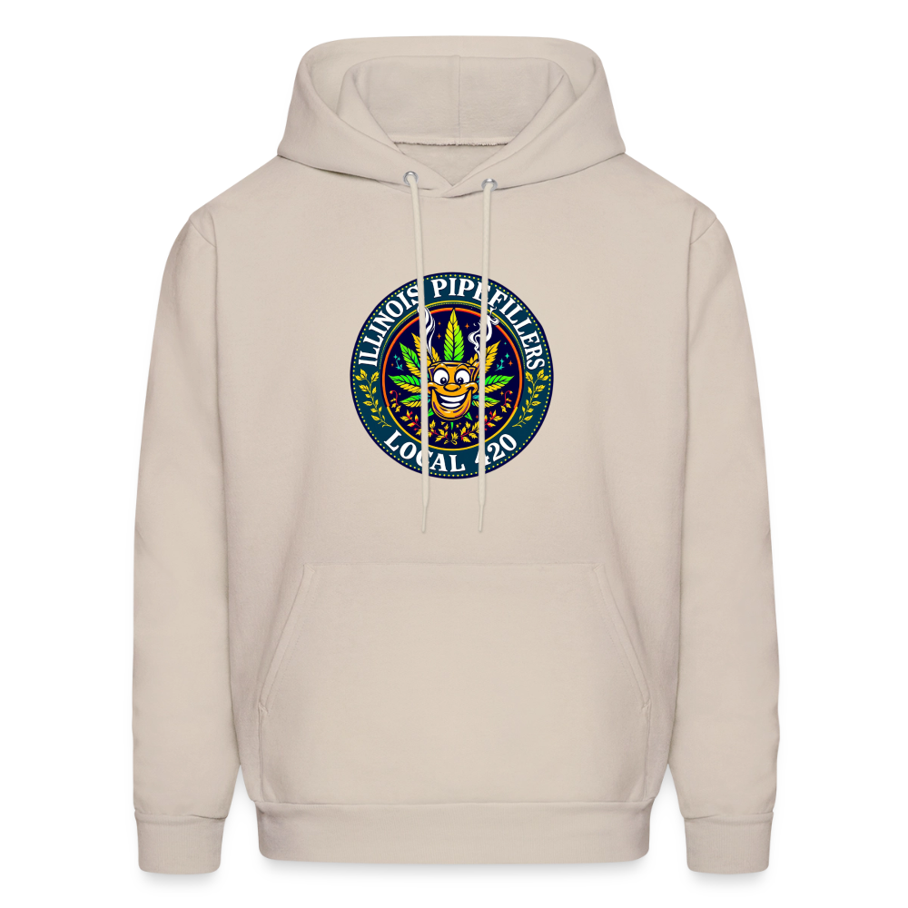 ILLINOIS PIPEFILLERS LOCAL 420 F/B DESIGN Men's Hoodie - Sand
