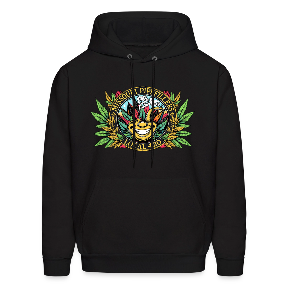 MISSOURI PIPEFILLERS LOCAL 420 Dog Bandana Men's Hoodie - black