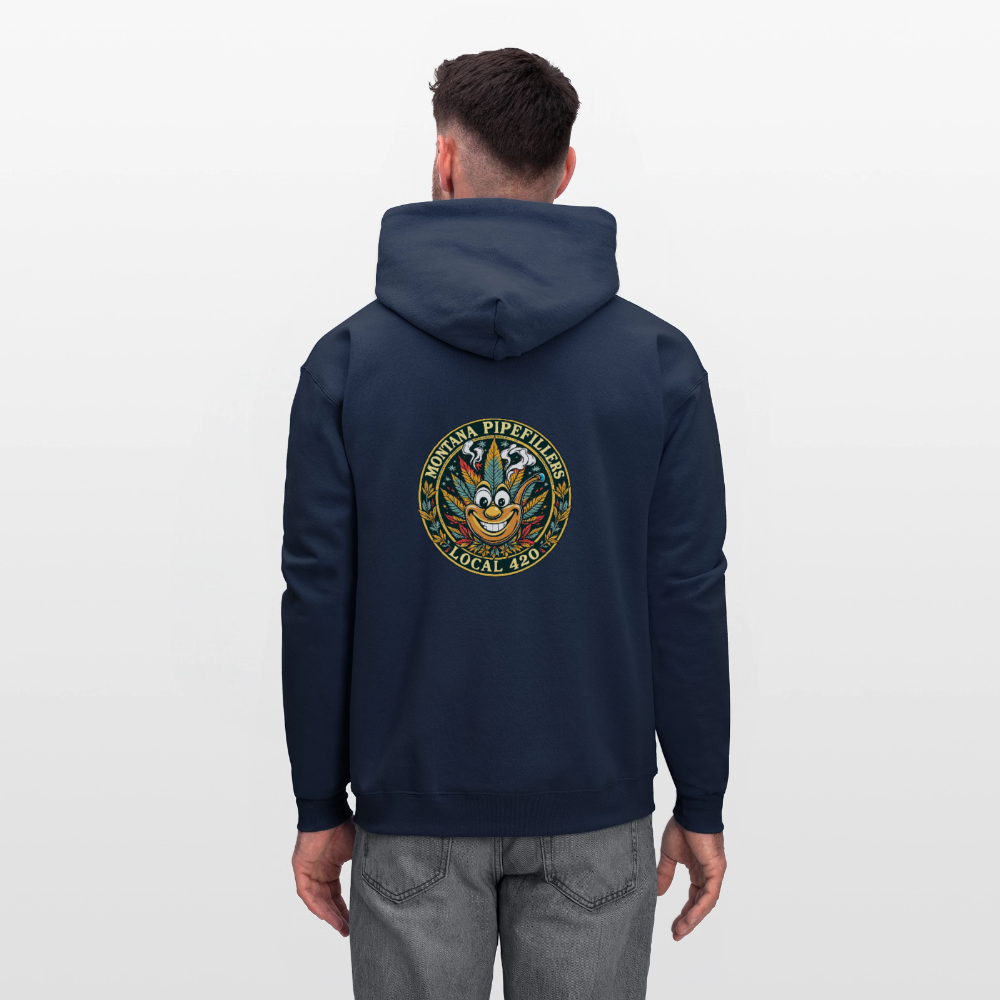 MONTANA PIPEFILLERS LOCAL 420 F/B DESIGN Men's Hoodie - navy
