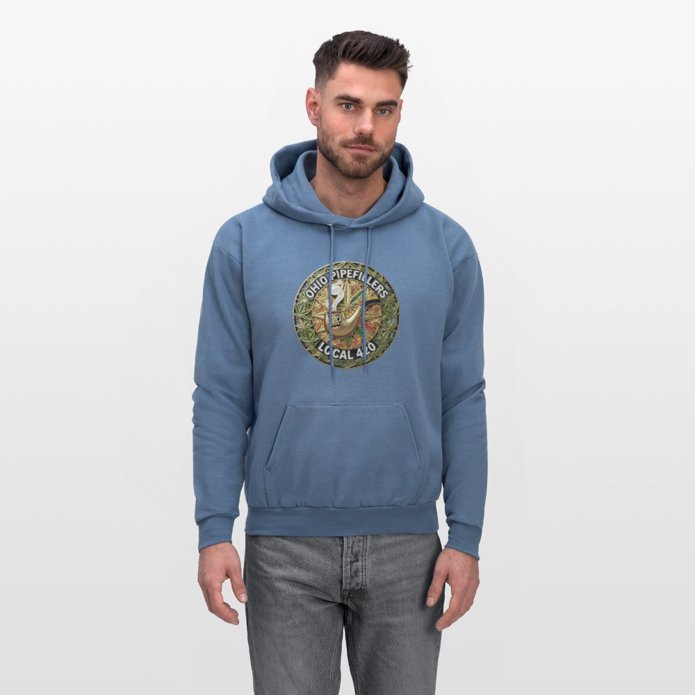 OHIO PIPEFILLERS LOCAL 420  Men's Hoodie - denim blue