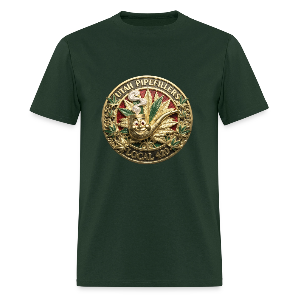 UTAH PIPEFILLERS LOCAL 420 Men's T-Shirt - forest green