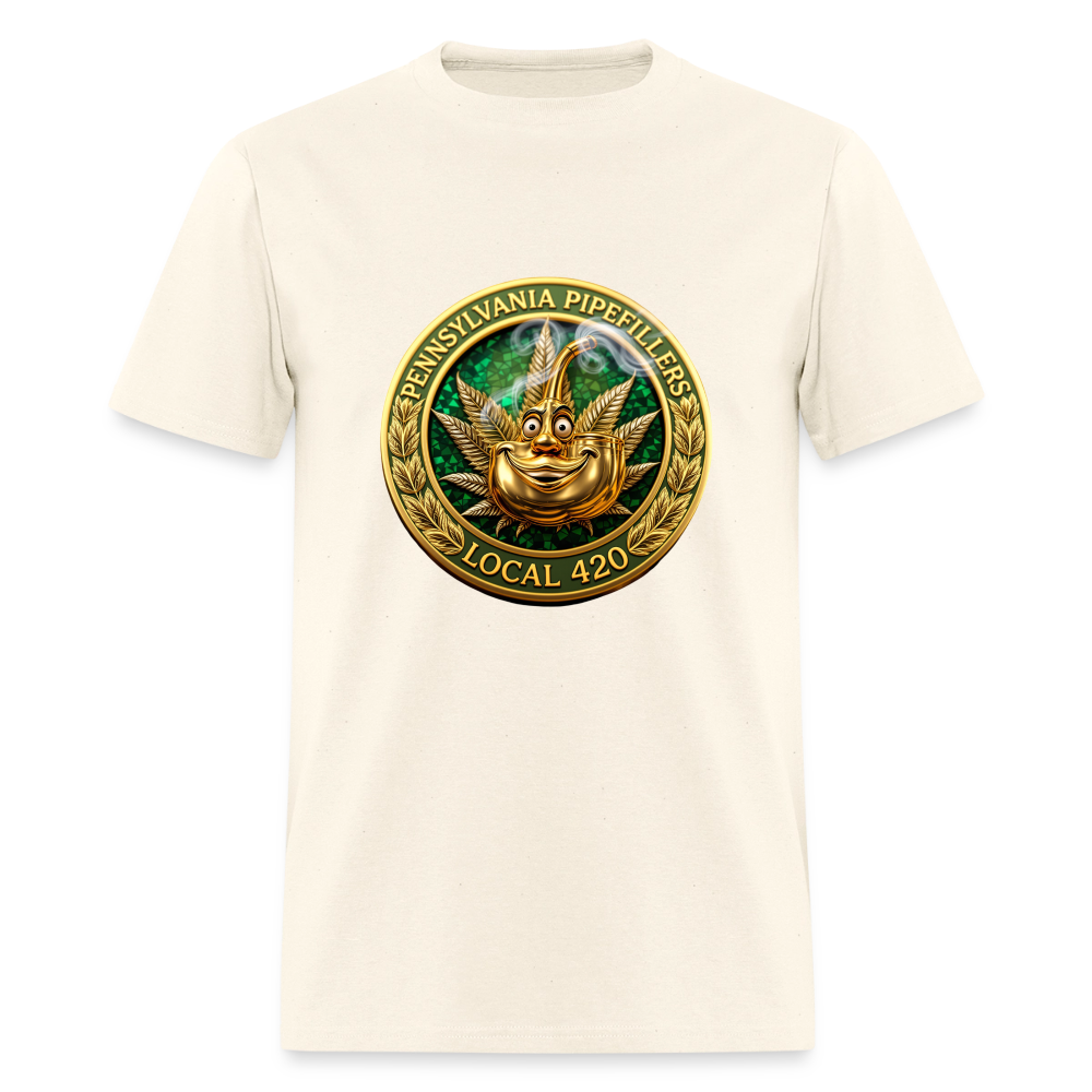 PENNSYLVANIA PIPEFILLERS LOCAL 420 F/B DESIGNS Men's T-Shirt - sweet cream heather