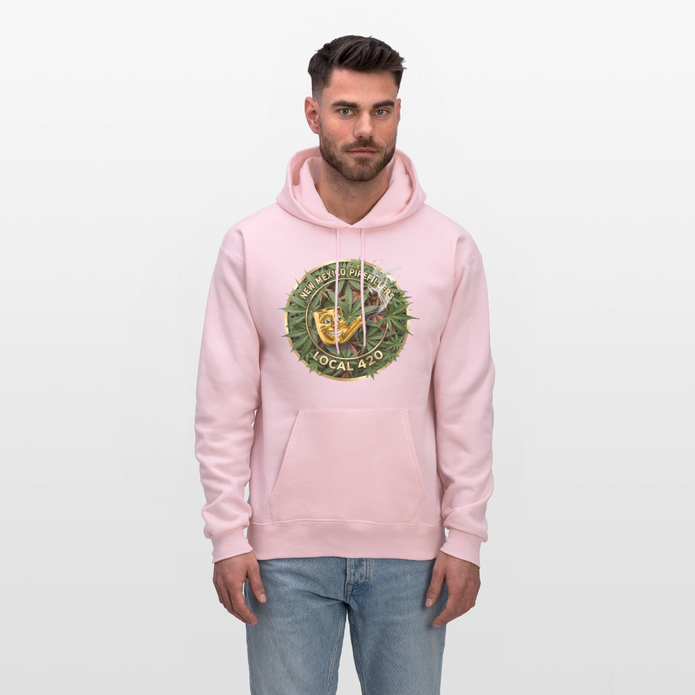 NEW MEXICO PIPEFILLERS LOCAL 420 Men's Hoodie - pale pink