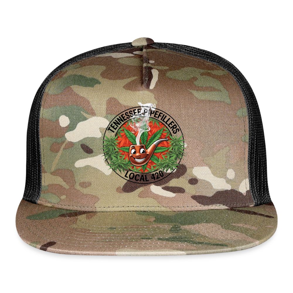 TENNESSEE PIPEFILLERS LOCAL 420 Trucker Hat - MultiCam\black