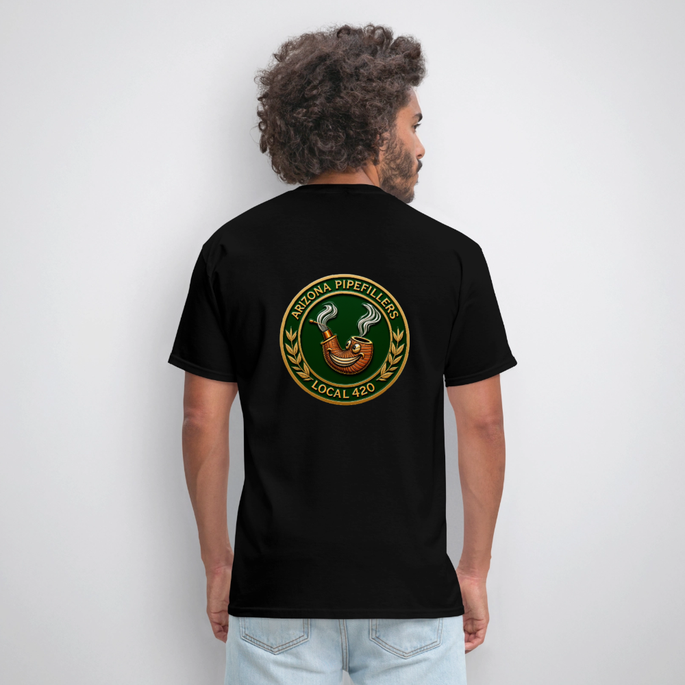 ARIZONIA PIPEFILLERS LOCAL 420 F/B DESIGN Men's T-Shirt - black