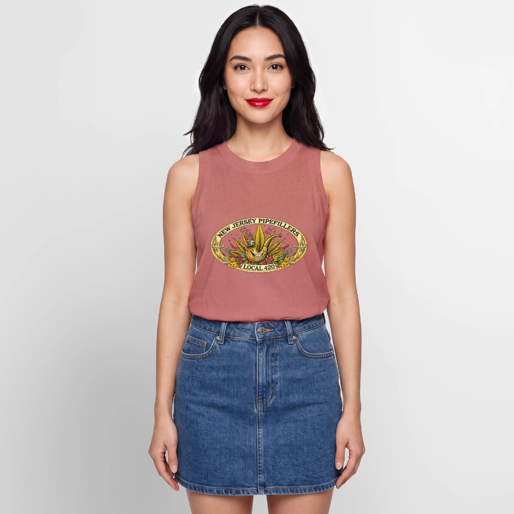 NEW JERSEY PIPEFILLERS LOCAL 420 Women's Relaxed Tank Top - mauve