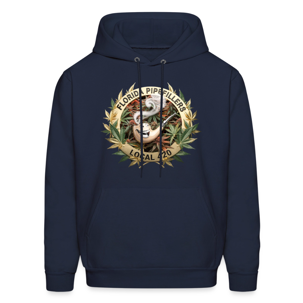 FLORIDA PIPEFILLERS LOCAL 420 F/B DESIGN Men's Hoodie - navy