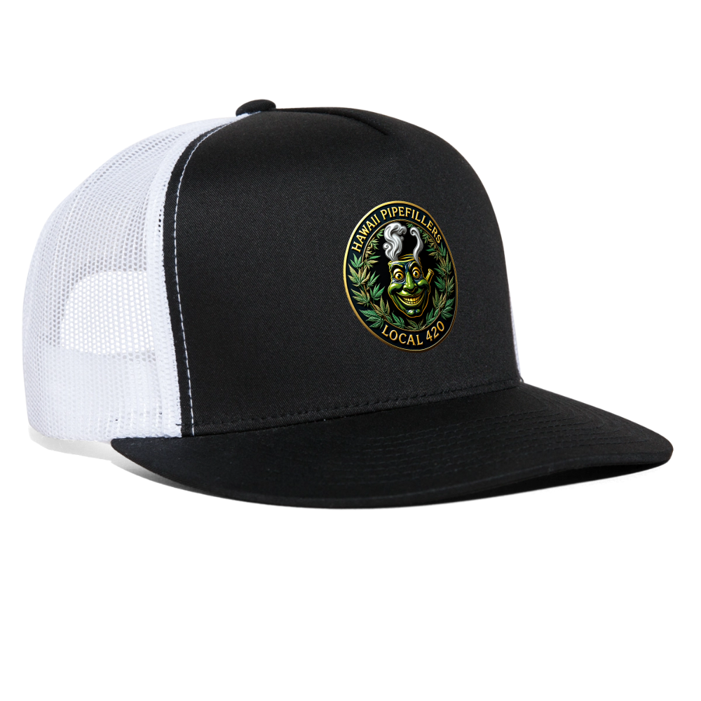HAWAII PIPEFILLERS LOCAL 420 Trucker Hat - black/white