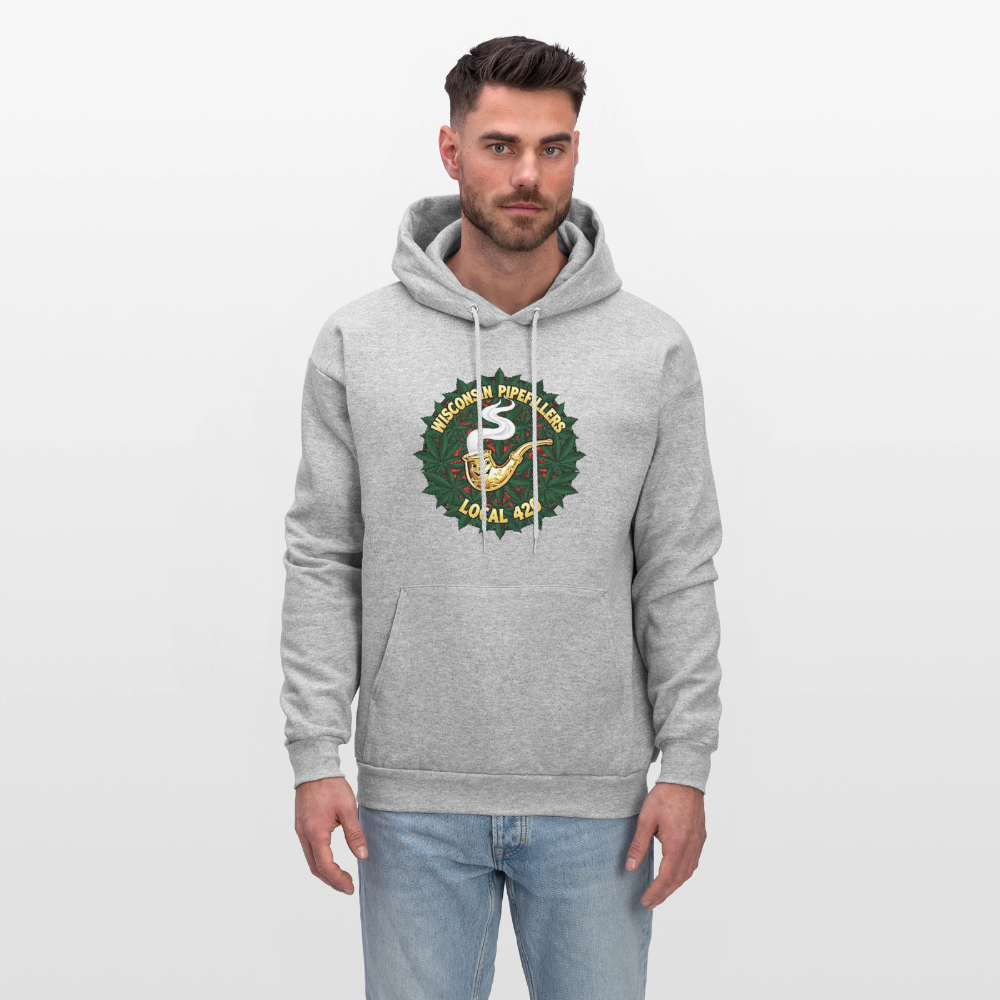 WISCONSIN PIPEFILLERS LOCAL 420 Men's Hoodie - heather gray