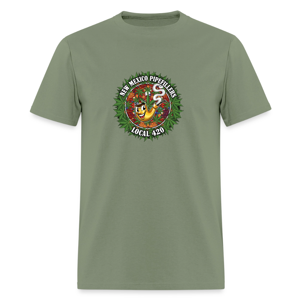 NEW MEXICO PIPEFILLERS LOCAL 420 MEN'S T-Shirt - military green