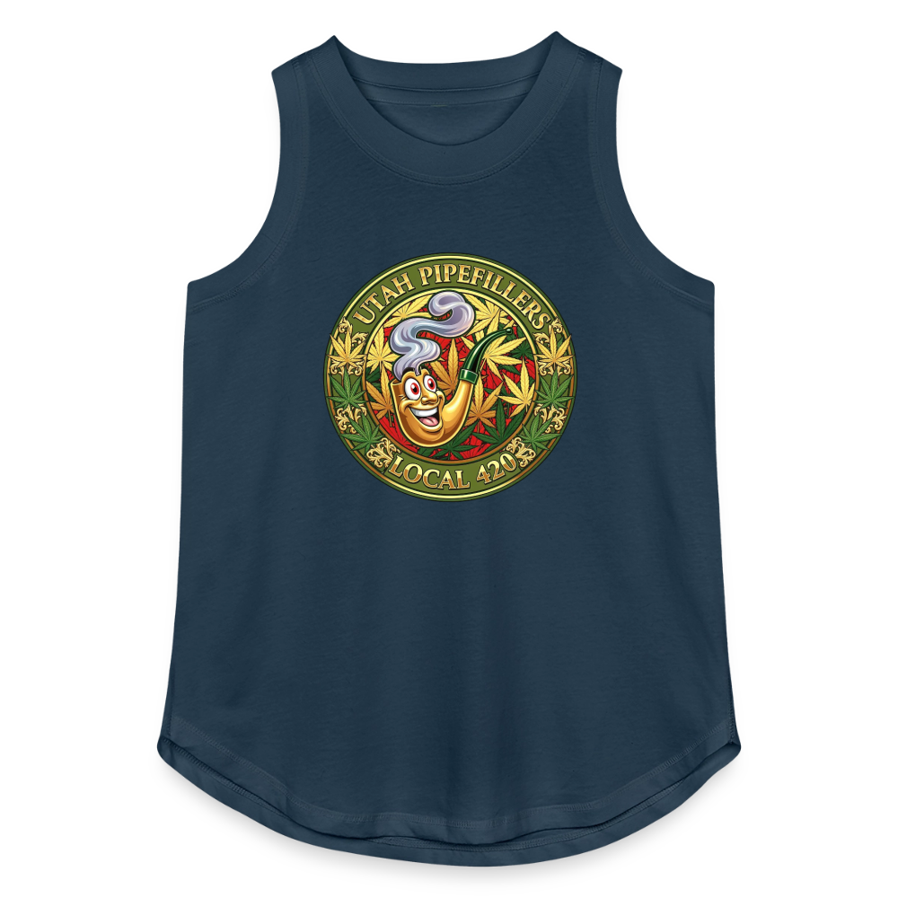 UTAH PIPEFILLERS LOCAL 420 Women's Relaxed Tank Top - denim