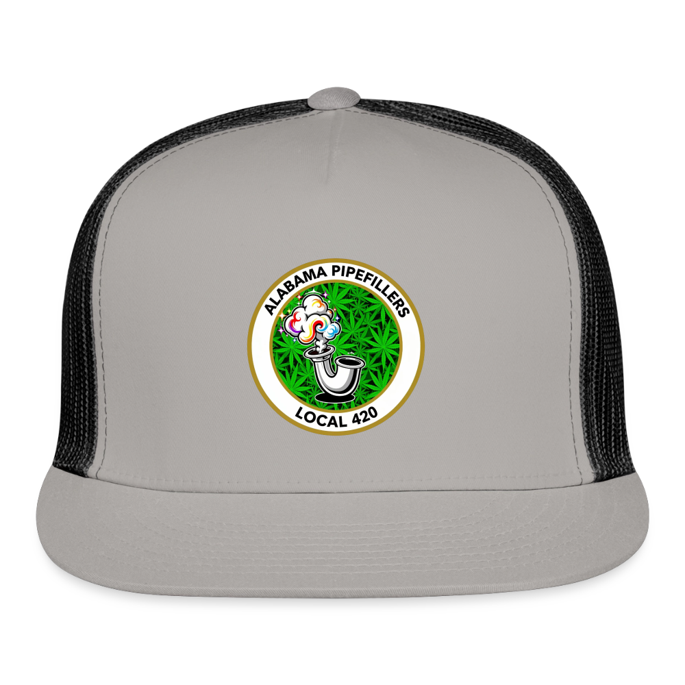 ALABAMA PIPEFILLERS LOCAL 420 Trucker Hat - gray/black
