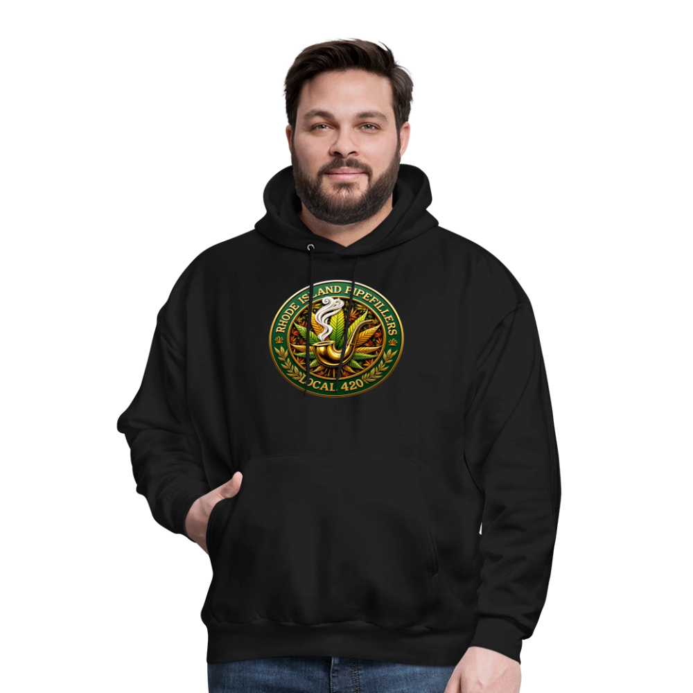 RHODE ISLAND PIPEFILLERS LOCAL 420 F/B DESIGNS Men's Hoodie - black