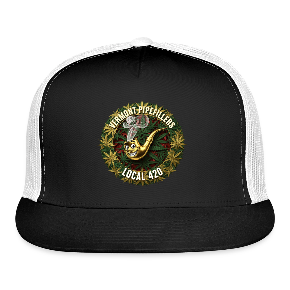 VERMONT PIPEFILLERS LOCAL 420 Trucker Hat - black/white