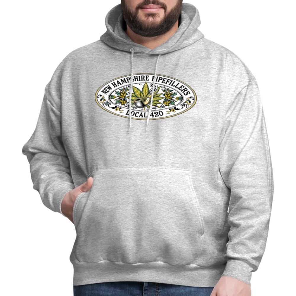 NEW HAMPSHIRE PIPEFILLERS LOCAL 420 Men's Hoodie - heather gray