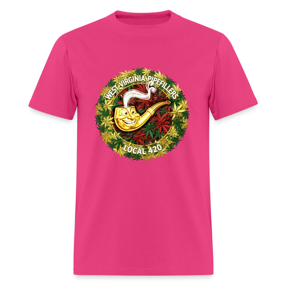 WEST VIRGINIA PIPIEFILLERS LOCAL 420 Men's T-Shirt - fuchsia