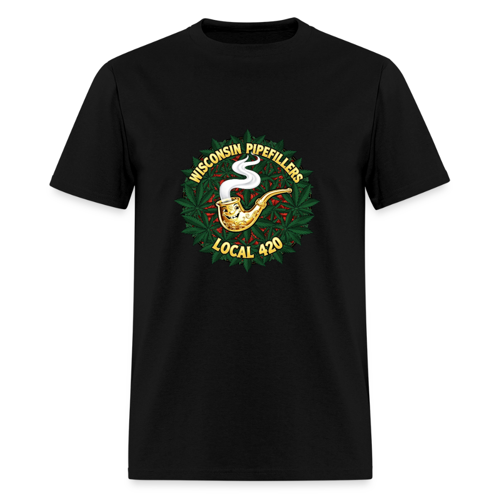 WISCONSIN PIPEFILLERS LOCAL 420 Men's T-Shirt - black
