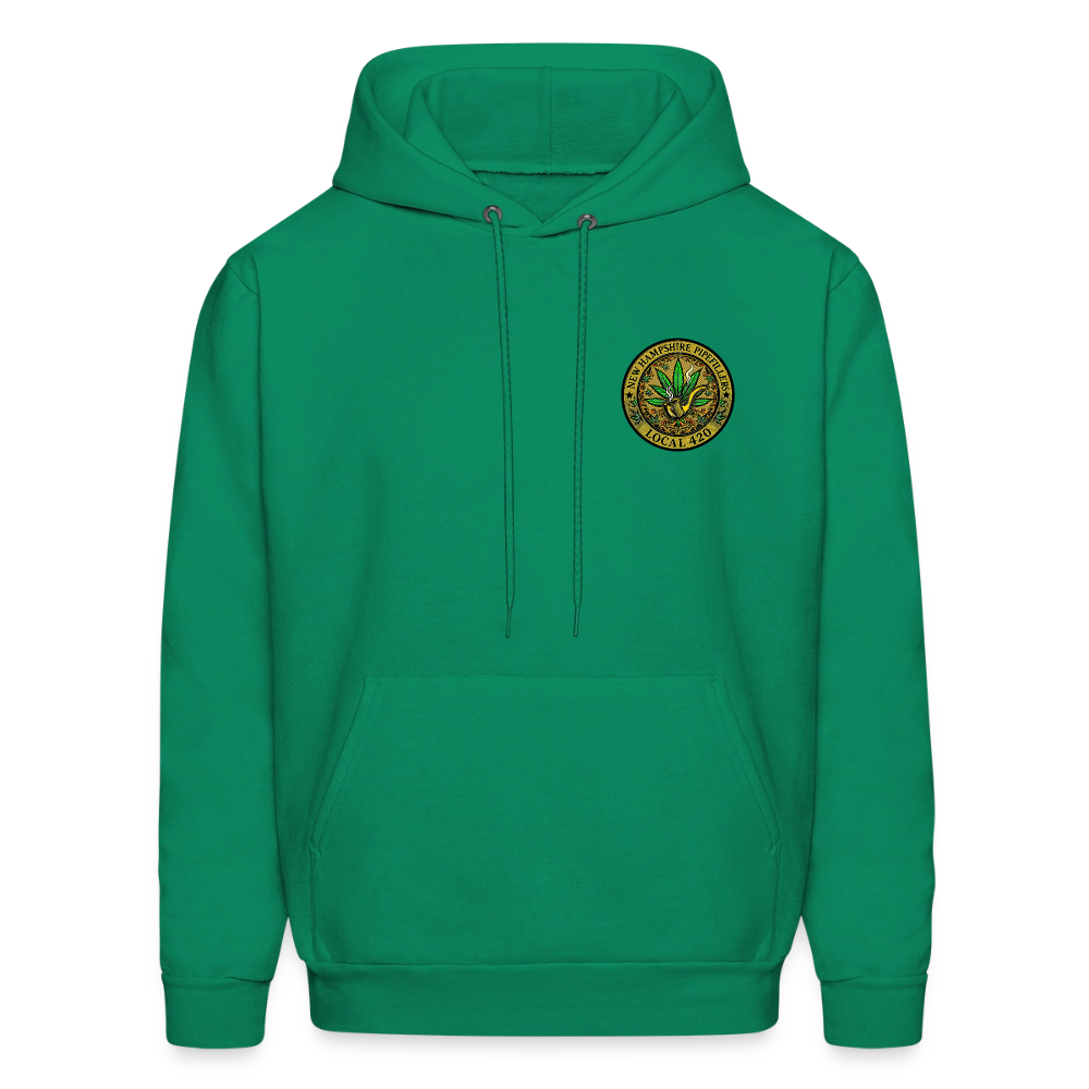 NEW HAMSHIRE PIPEFILLERS LOCAL 420 Men's Hoodie - kelly green