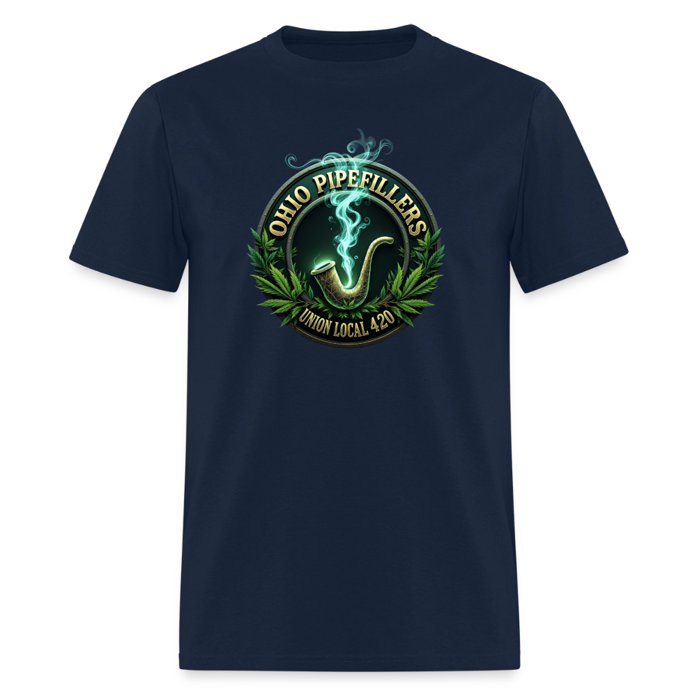 OHIO PIPEFILLERS UNION LOCAL 420 Men's T-Shirt - navy
