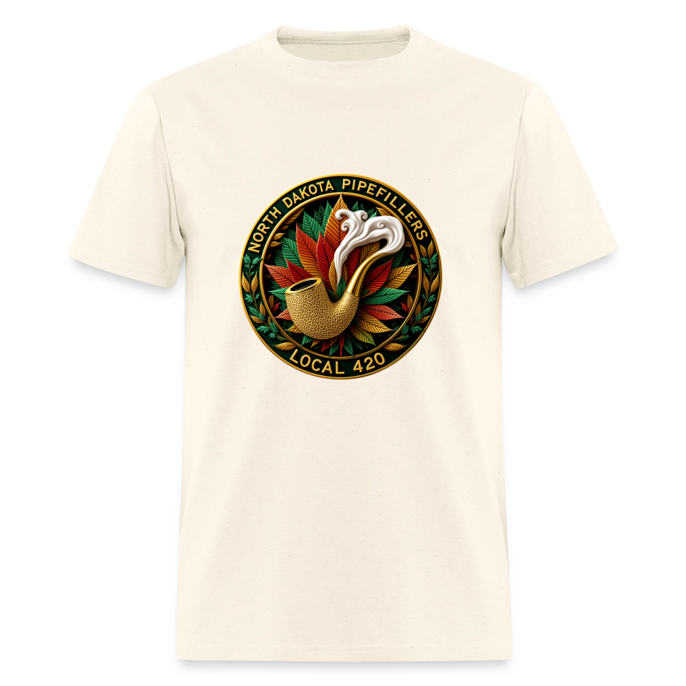 NORTH DAKOTA PIPEFILLERS LOCAL 420 Men's Tee shirt - sweet cream heather