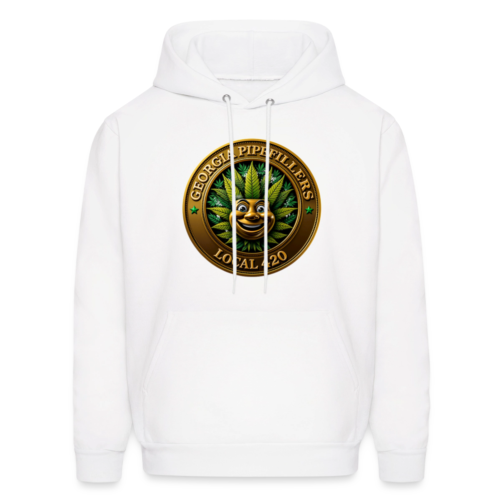 GEORGIA PIPEFILLERS LOCAL 420 Men's Hoodie - white