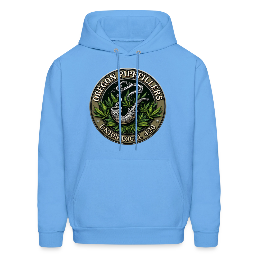 OREGON PIPEFILLERS LOCAL 420 Men's Hoodie - carolina blue