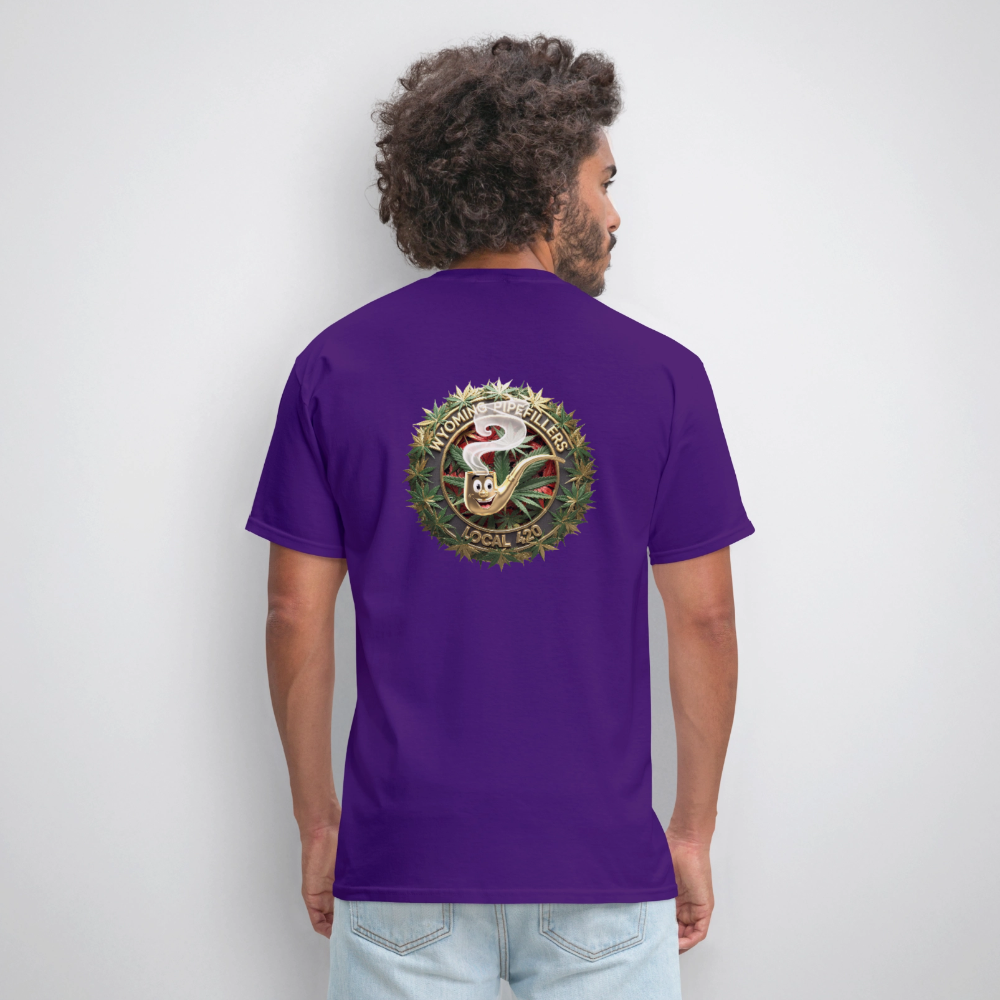 WYOMING PIPEFILLERS LOCAL 420 F/B DESIGN Men's Hoodie - purple