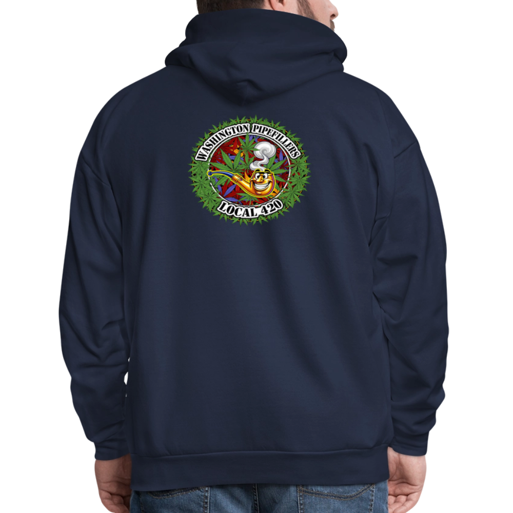 WASHINGTON PIPEFILLERS LOCAL 420 F/B DESIGN Men's Hoodie - navy