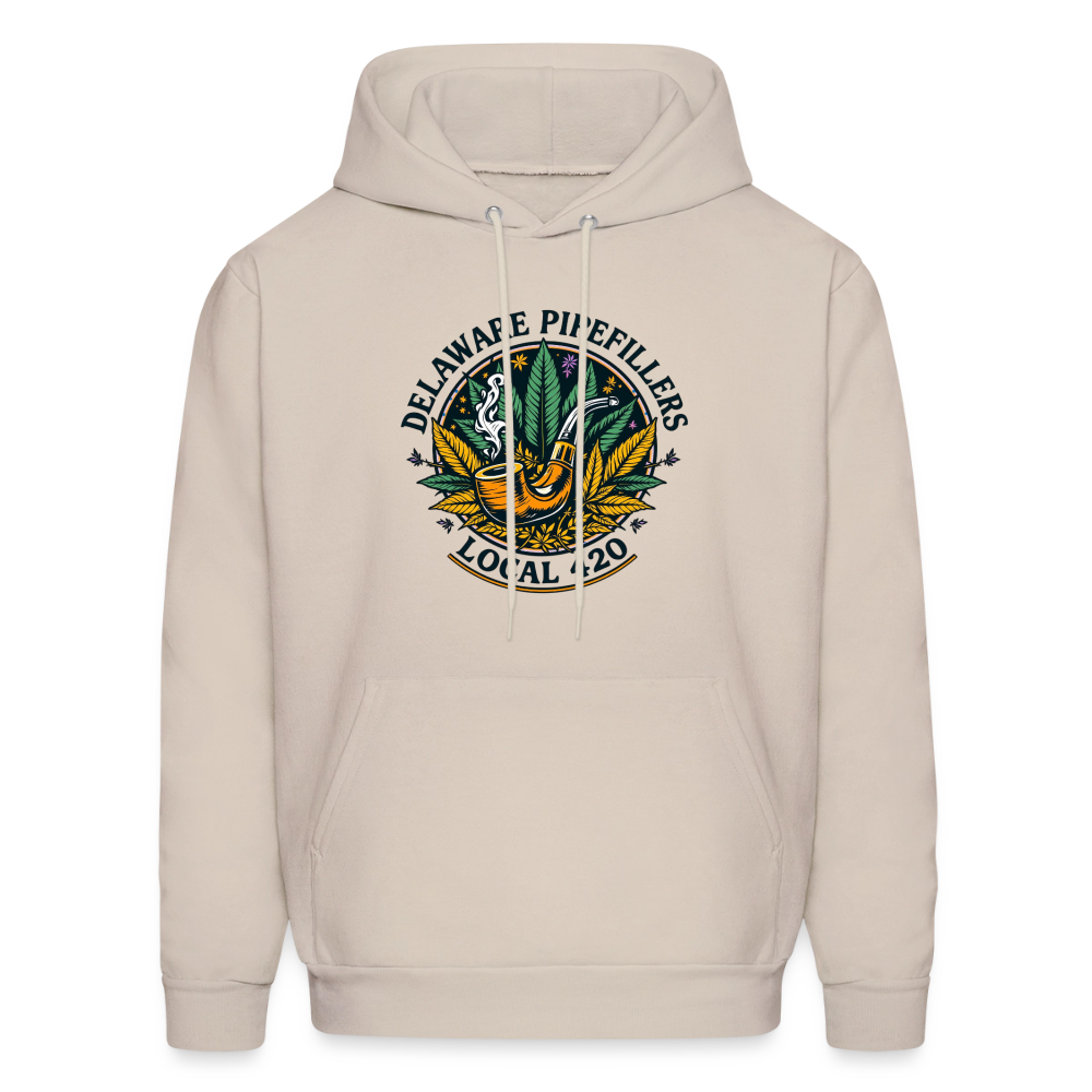 DELAWARE PIPEFILLERS LOCAL 420 F/B DESIGN Men's Hoodie - Sand