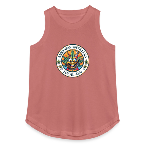 ARKANSAS PIPEFILLERS LOCAL 420 Women's Relaxed Tank Top - mauve