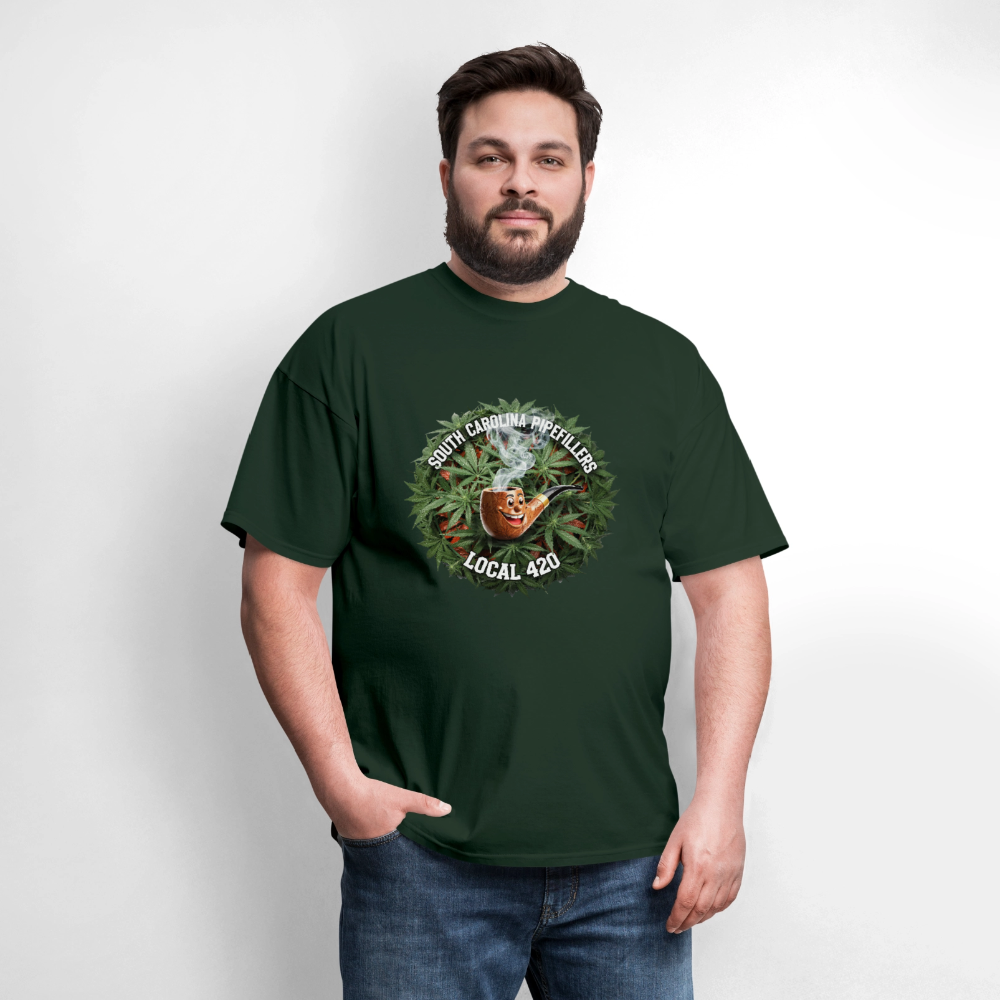 SOUTH CAROLINA PIPEFILLERS LOCAL 420 Men's T-Shirt - forest green