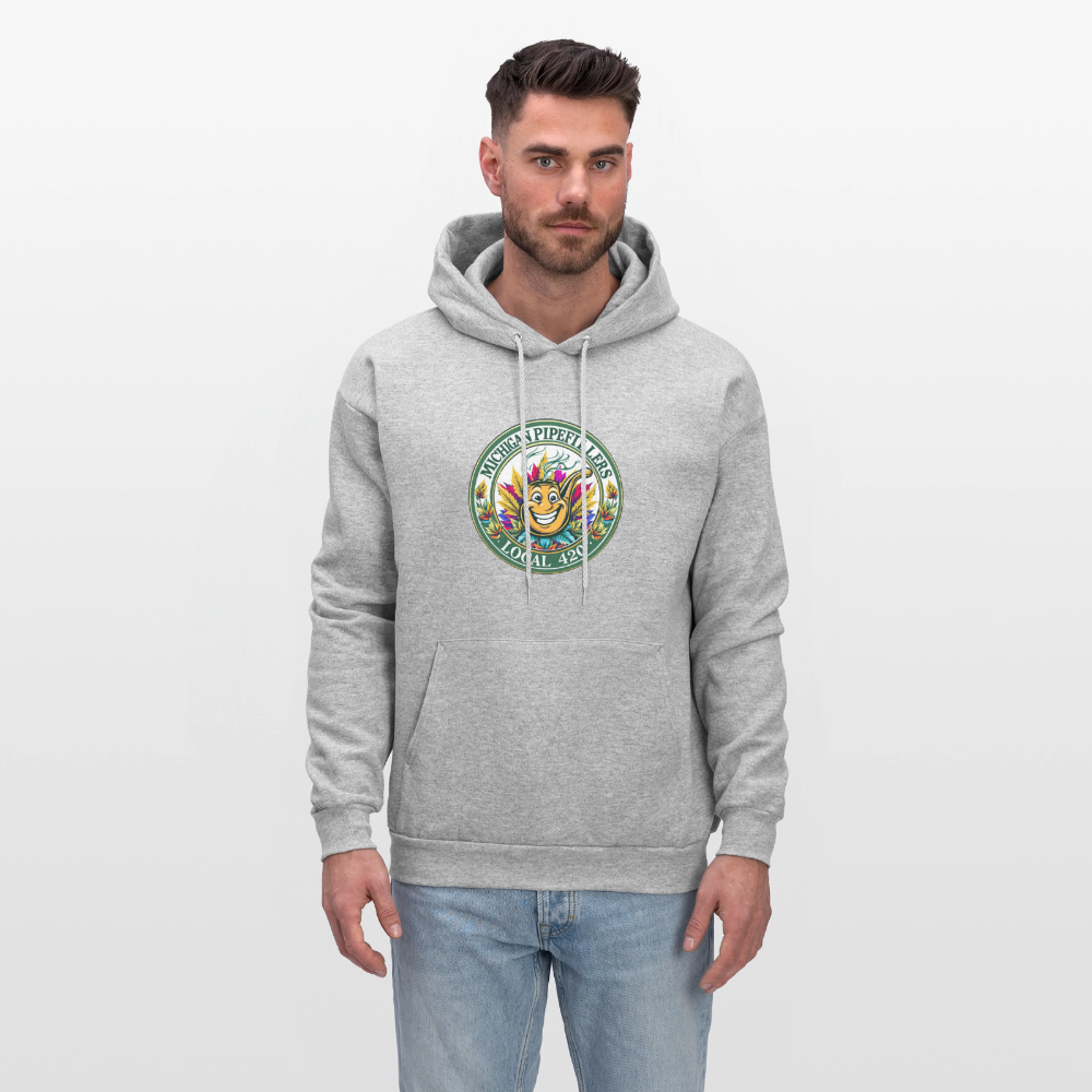 MICHIGAN PIPEFILLERS LOCAL 420 Men's Hoodie - heather gray