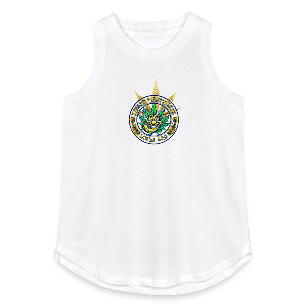 INDIANA PIPEFILLERS LOCAL 420 Women's Relaxed Tank Top - white