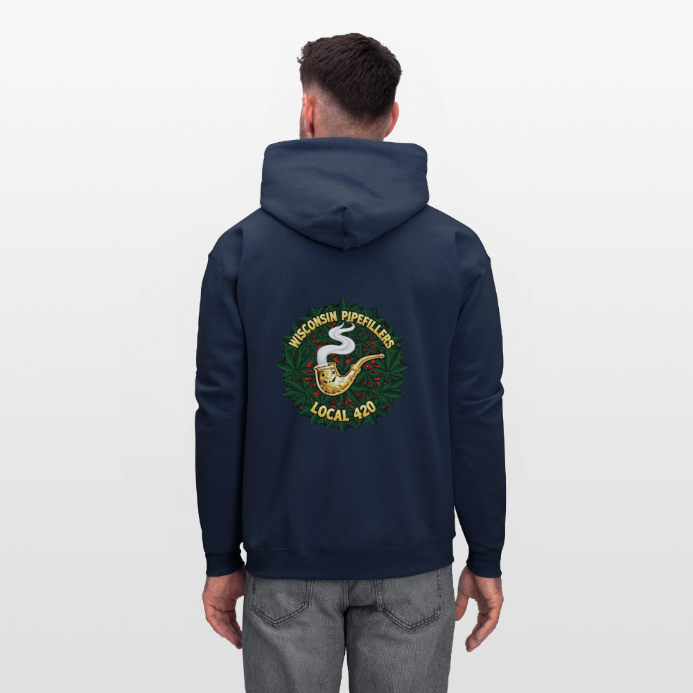 WISCONSIN PIPEFILLERS LOCAL 420 Men's Hoodie - navy