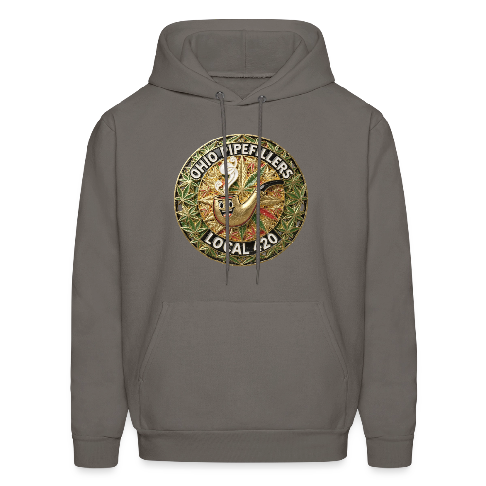 OHIO PIPEFILLERS LOCAL 420  Men's Hoodie - asphalt gray