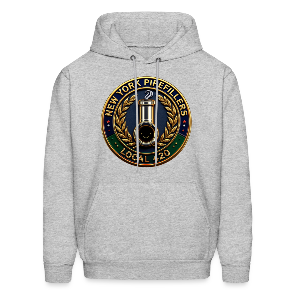 NEW YORK PIPEFILLERS LOCAL 420 Men's Hoodie - heather gray