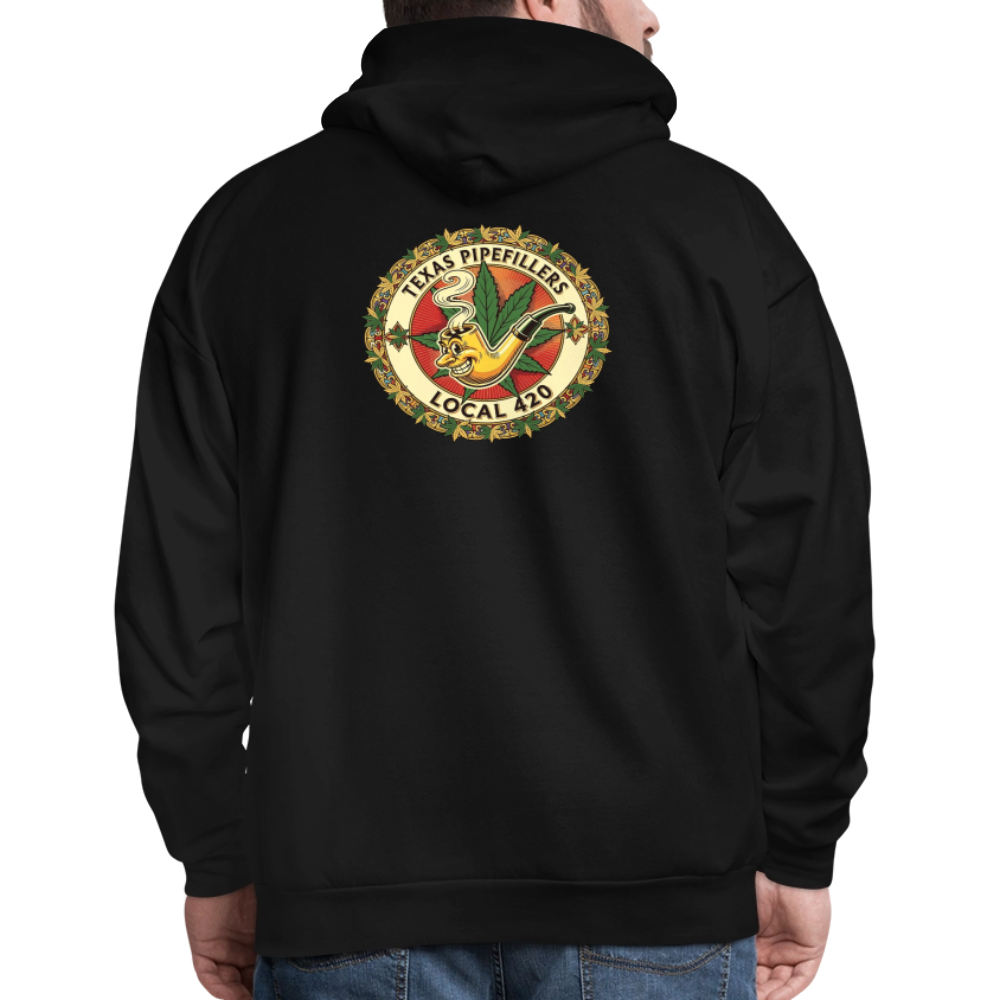 TEXAS PIPEFILLERS LOCAL 420 F/B DESIGN Men's Hoodie - black